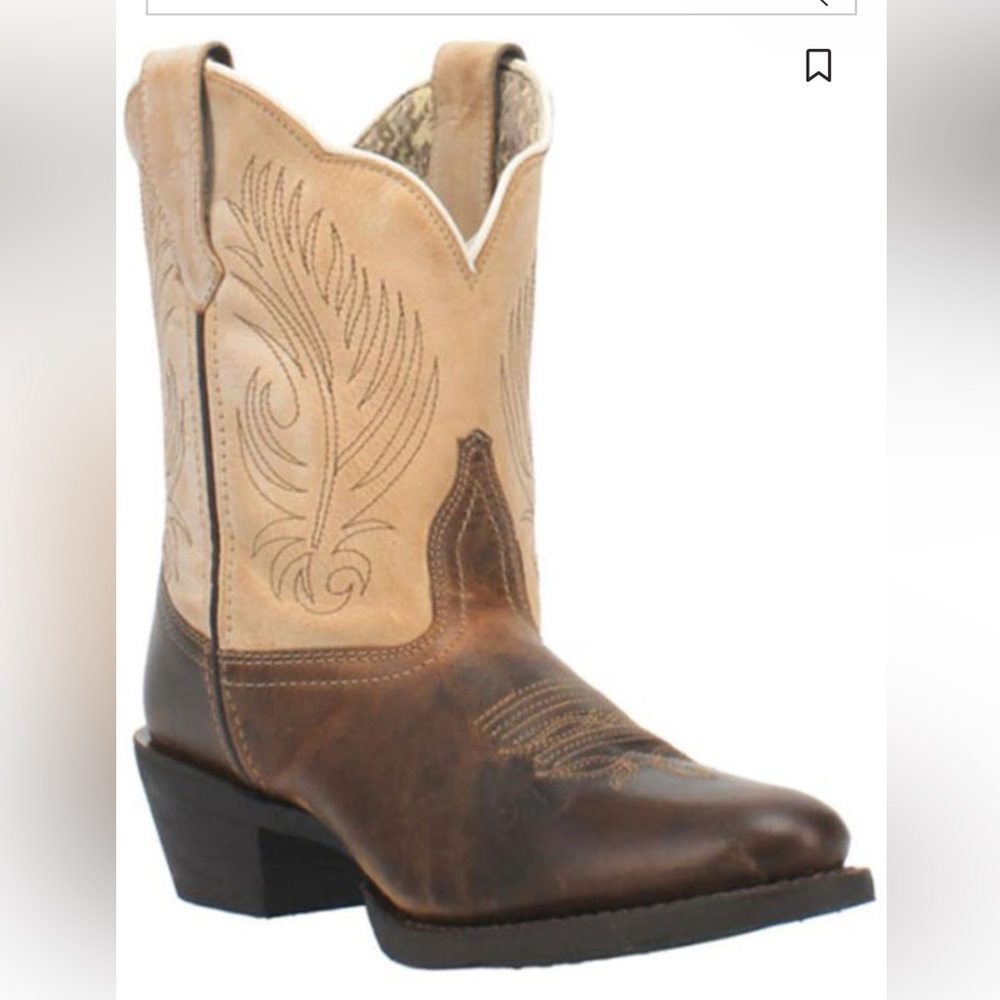 Laredo 11 M Tori Western Boot Ortholite Inserts Brown Tan Ankle Boot